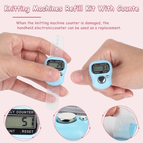 Coopay Knitting Machine Accessories Replacement Set, 27PCS Knitting Machine Replacement Parts Compatible with Sentro 48 Needles Knitting Machines, Easy-to-Replace Knitting Machine Accessories in Saudi Arabia