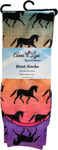 Anni Lyn Sportswear Women's Boot Socks - One Size in Saudi Arabia
