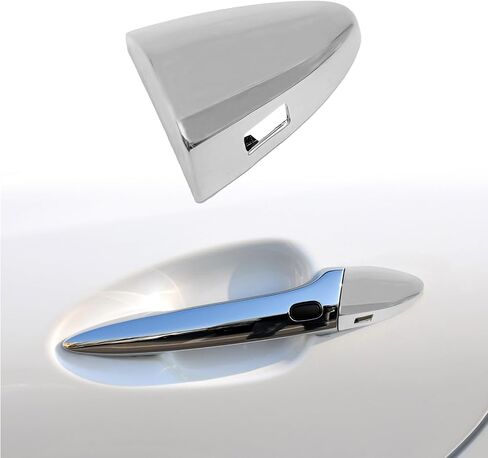 Front Driver Side Ouside Door Handle Key Cap, Exterior Key Hole Trim Compatible with Lexus ES350 2007-2012 LS460 2007-2017 LS600hl 2008-2016 69218-33010 (Silver) in Saudi Arabia