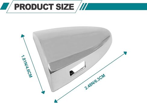 Front Driver Side Ouside Door Handle Key Cap, Exterior Key Hole Trim Compatible with Lexus ES350 2007-2012 LS460 2007-2017 LS600hl 2008-2016 69218-33010 (Silver) in Saudi Arabia