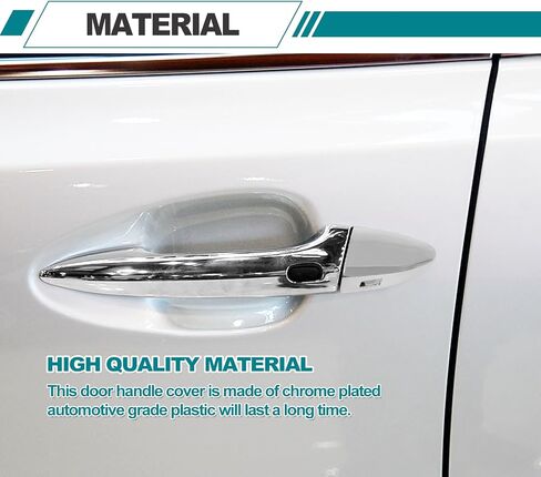 Front Driver Side Ouside Door Handle Key Cap, Exterior Key Hole Trim Compatible with Lexus ES350 2007-2012 LS460 2007-2017 LS600hl 2008-2016 69218-33010 (Silver) in Saudi Arabia