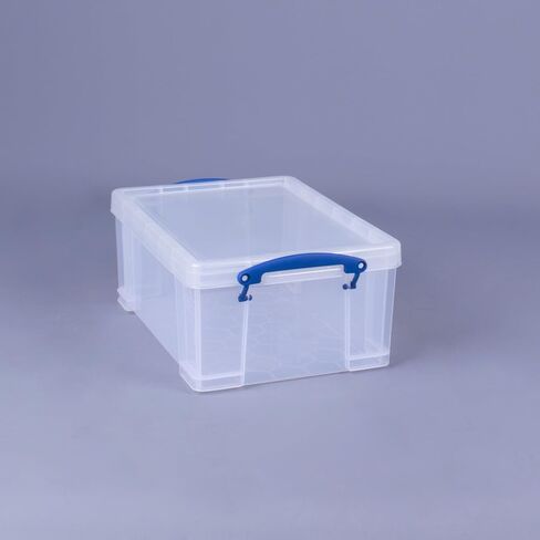 Really Useful Box Stackable 9 Liter Plastic Storage Container Bin with Snap Lid & Built-In Clip Lock Handles for Home & Office Organization (10 Pack) in Saudi Arabia