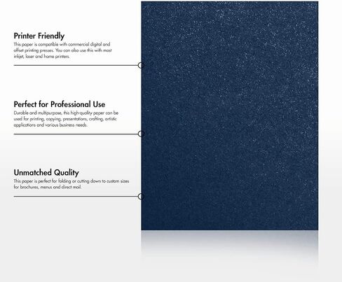 LUXPaper 8.5" x 11" Paper | Letter Size | Lapis Metallic - Stardream | 81lb. Text | 50 Qty in Saudi Arabia