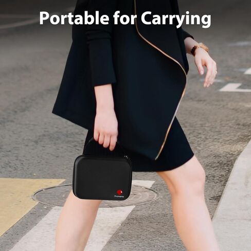 Phomemo Big Thickened Case Compatible M110 M220 M221 T02 M02 D30 Label Maker, Portable Handheld Printer, Carrying Storage Bag for Label Papers, USB Cable and Accessories, Case Only, Balck in Saudi Arabia