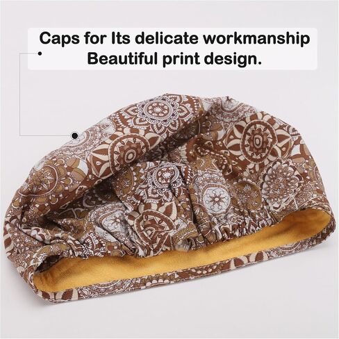 QIYIPASTA Bouffant Scrub Caps Unisex Working Cap Scrub Hats One Size Multi Color (QI02-23N26B), Multicolor23n26b, One size in Saudi Arabia