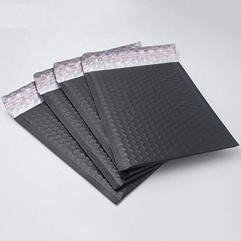 ProLine Matte Metallic Black Bubble Padded Mailers 6x10 Inch Self Seal Padded Envelopes (25) in Kuwait