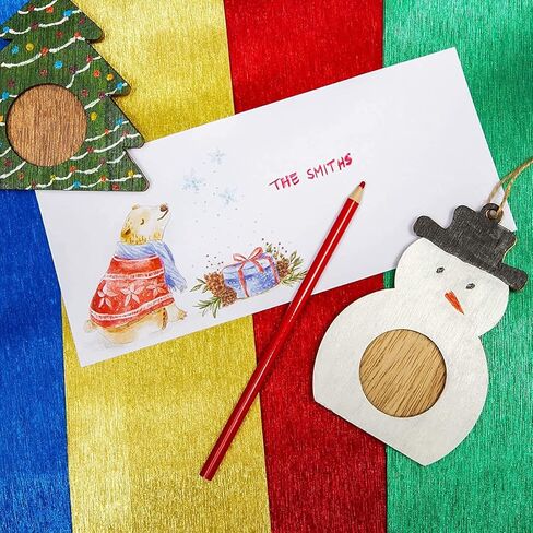 مظاريف عيد الميلاد مقاس #10، موضوع الدب الشتوي (9.5 × 4.15 بوصة، عدد 100) in Kuwait