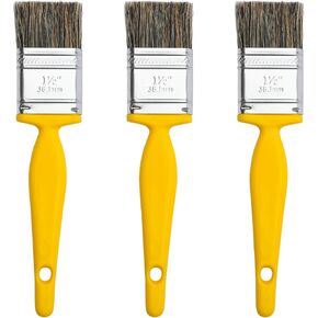 Nanoskin Ultra-Soft Paint Style Detail Brush, 3-Pack - 1" Double Thickness China Bristles | Ideal for Auto Interior, Exterior, Wheels, Emblems & Tight Spaces | Essential Car Detailing & Cleaning Tools