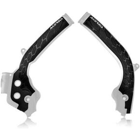 Acerbis 2449531035 Frame Guards, WHITE/BLACK, One Size