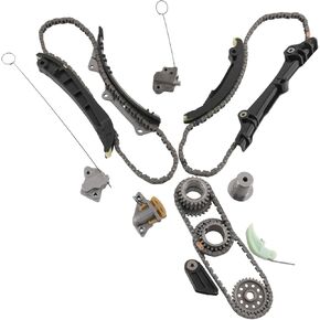 Timing Chain Kit Compatible with 2011-2017 Chrysler 200, 2011-2022 Chrysler 300, 2011-2016 Chrysler Town & Country, 2011-2014 Dodge Avenger 24 Valves 6Cyl 3.6L Replaces# TK1169