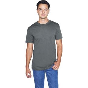 American Apparel Men's 50/50 Crewneck Short Sleeve T-Shirt, 2-Pack, Black, X-Small