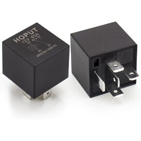 12V 40A 4RD93168001 RY116 15-50961 Waterproof Relay, Replace FOAB-14B192-AA 007903001, Compatible with Hella Mini Relay 931680011, Pack of 2