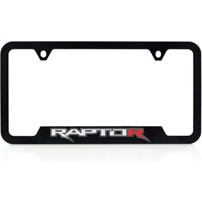 Ford Raptor Blacked Out Metal License Plate Frame