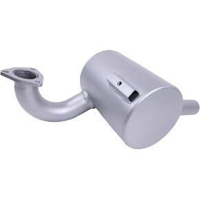 Exhaust Silencer Muffler 123/00307 123-00307 12300307 Compatible with JCB 3D-4 4CN-4 3CX 3CX-2 3CX-4 Non Turbo