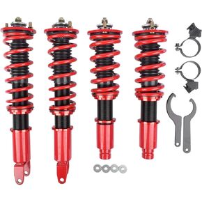 Height Adjustable Coilover Suspension Shock Absorber Lowering Kit Replacement for 1988-1991 Honda Civic | 1990-1993 A-cura Integra