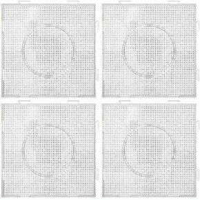 2.6mm Mini Fuse Beads Boards, 2pcs ABS Large Clear Pegboards Kits, with Gift 4 Lroning Paper (2)