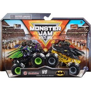 Monster Jam, Official Bakugan Dragonoid Vs. Batman Die-Cast Monster Trucks, 1:64 Scale, Kids Toys for Boys Ages 3 and up