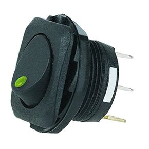 HELLA H61923001 SPST LED Green Rocker Switch