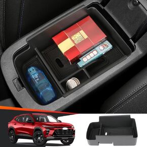 Car Center Console Organizer Tray for Chevrolet Chevy Trax 2024 2025 Auto Interior Accessories Front Seat Middle Armrest Box Storage Bag Glove Hidden Accessory
