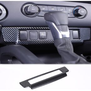 غطاء إطاري للوحة USB بزر وحدة التحكم المركزية للسيارة Nissan Frontier 2022-2024 ABS زر تحكم مركزي USB غطاء حماية داخلي لملحقات الكسوة باللون الأسود