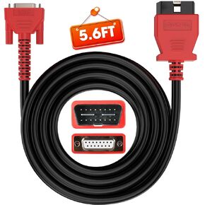 Autel Original OBD2 Main Test Cable, 5.6ft 1.7M, 16 Pin OBDII Diagnostic Test Cable for Wired OBD 2 OBD II Scanner MaxiCheck MX900, MaxiCOM MK900, MaxiPRO MP900