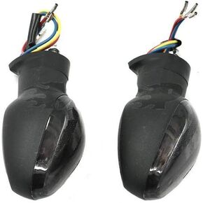 Motorcycle Front & Rear Turn Signal Light Blinker Steering Direction Indicator Cornering Lamp for CBR600RR NC700S/NC700X (Smoke)