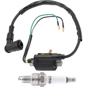 CT70 Ignition Coil for Honda C50 CT70 C70 CL70 S65 SL70 XL70 C50 C70 S90 CT90 CM90 DAX70 ST70 Z50 Z50R Z50A KO-81' Mini Trail Bikes Solid Module 1969-1981 with Spark Plug