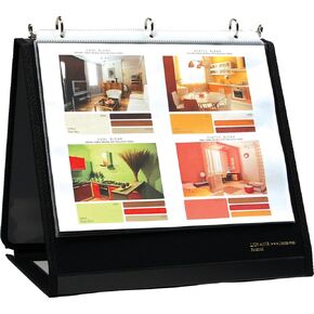 Lion Insta-Cover Ring Binder Easel, 1-1/2 Inches Ring, 1 Binder Easel (40009), Black