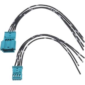 ECSiNG 2pcs 4 Pin Car Repair Plug Wiring Harness Electrical Connection Harness 61132359994 61138380696 Male Female Repair Wiring Harness Compatible with BMW