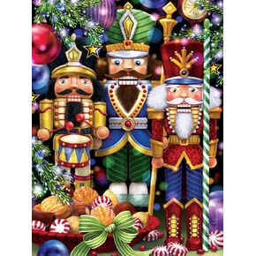 Vermont Christmas Company Three Nutcrackers Christmas Jigsaw Puzzle 550 Piece in Kuwait
