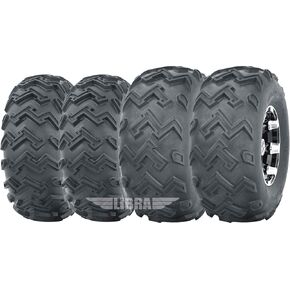 WANDA Full Set ATV tires 22x8-10 Front & 22x11-10 Rear 95-03 Kawasaki Lakota KEF300