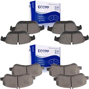 Brake Pads,ECCPP 8pcs Ceramic Disc Brake Kits fit for 2013-2015 for Mercedes-Benz GLK250,2010-2015 for Mercedes-Benz GLK350