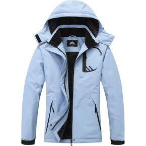 MOERDENG Women's Snow Ski Jacket Warm Winter Coat Waterproof Snowboarding Jacket Mountain Hiking Winter Jacket