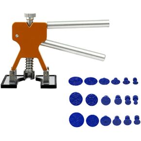 Auto Body Dent Repair Kit Car Dent Puller with 18pcs Pull Tabs Auto Body Dent Removal Deep Dent Remover Tool for Car & Ding Hail Dent(Color:as Shown)