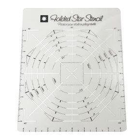 Sewing PET Templates Folded Star Hot Pad Interfacing Templates 8''x10'' Patchwork Guide Ruler for Homemade Folded Star Hot Pad Interfacing Template 8"" Squared