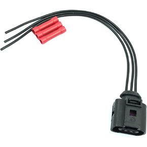 FainWan Pigtail Compatible with Au-di VAG Sk-oda 1J0973703 3D0973703 3 Pin Connector Pigtail Repair Kit with Splices for Fuel Pump, Camshaft Sensor, Daytime Running Lamp (DRL), etc.