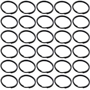 Round O-Ring Key Chain Small Metal Split Ring for Home Car Keys Organization 30 Pack