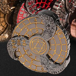 7-in-1 Fingertip Gyro Roulette DND Dice,Cool Spinning Games Fingertip Gyro, Metal Dice Set with Gift Box for Roleplaying Games Dungeons and Dragons RPG MTG Table Games