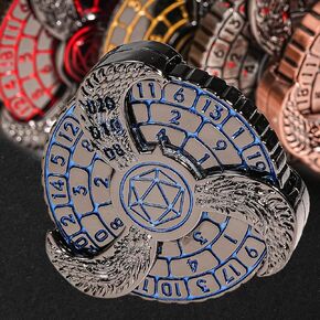 7-in-1 Fingertip Gyro Roulette DND Dice,Cool Spinning Games Fingertip Gyro, Metal Dice Set with Gift Box for Roleplaying Games Dungeons and Dragons RPG MTG Table Games