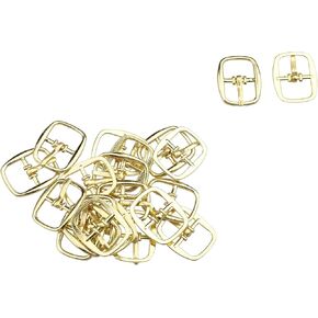 uxcell Metal Rectangle Shape Single Prong Pin Needle Shoes Clips Buckles