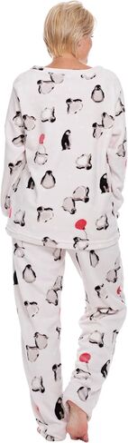 Flannel Pajamas Women Winter - Cute Pajama Sets For Women 2 Piece - Fleece Warm Fuzzy Cozy Pajamas For Women Soft in Saudi Arabia