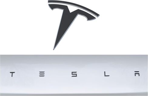 غلاف شعار الفينيل لسيارة Tesla Model 3 (2024 إلى الوقت الحاضر)، غلاف قياسي، مجموعتان (أسود غير لامع) in Saudi Arabia