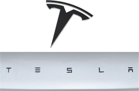 غلاف شعار الفينيل لسيارة Tesla Model 3 (2024 إلى الوقت الحاضر)، غلاف قياسي، مجموعتان (أسود غير لامع) in Saudi Arabia