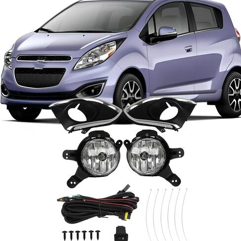 labwork Left Driver & Right Passenger Sides Pair Fog Lights Assembly Replacement for Chevy Spark 2013 2014 2015 Fog Daytime Light in Saudi Arabia