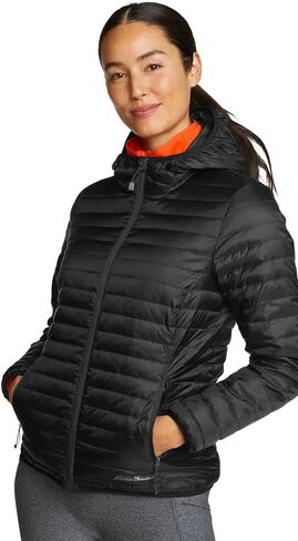 Eddie Bauer Women's Microlight Down Hooded Jacket in Saudi Arabia
