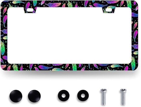 Funny License Plate Frame What‘s Your Favorite Scary Movie License Plate Holder Stainless Steel Rust-Proof Auto Parts Blood License Plate Decoration for Men Women Size 12.2" x 6.2" with Screws in Kuwait