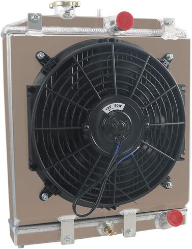 ALLOYWORKS 3 Row Aluminum Radiator Fan Shroud Kit For Honda Civic EJ/EK/Civic DEL SOL EG/Acura Integra DB DC in Saudi Arabia