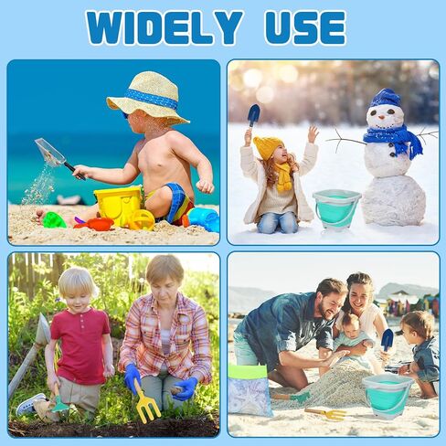 مجموعة ألعاب رمل الشاطئ من Mototo مكونة من 6 قطع مع دلو شاطئ قابل للطي ومجرفة شبكية وحقيبة صدف للشاطئ وشوكة مجرف لالتقاط الأصداف وغربلة الرمال والأنشطة الصيفية الممتعة in Kuwait