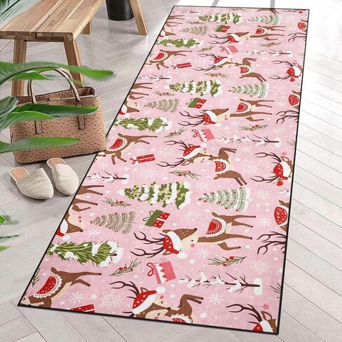 عيد الميلاد الثلج عداء البساط، 2'x 6' الطيور شجرة الحمام البساط عدم الانزلاق منطقة البساط داخلي الكلمة حصيرة للحمام المطبخ غرفة نوم الديكور in Saudi Arabia