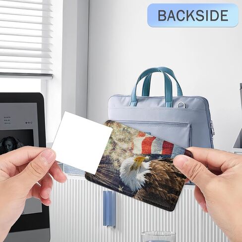 2 Pack Eagle American Flag Luggage Tags for Suitcase,PU Leather Suitcase Tags Identifiers with Privacy Name ID Labels and Steel Loop for Women Men Fun Laggage Tag in Saudi Arabia